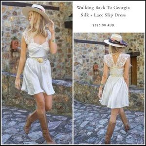 Chasing Unicorns walking back to Georgia dress